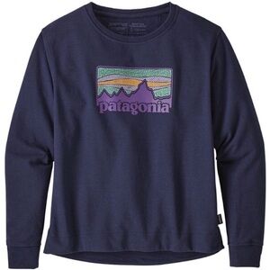 Patagonia Solar Rays '73 Uprisal Crew Sweatshirt navy blue logo outdoors